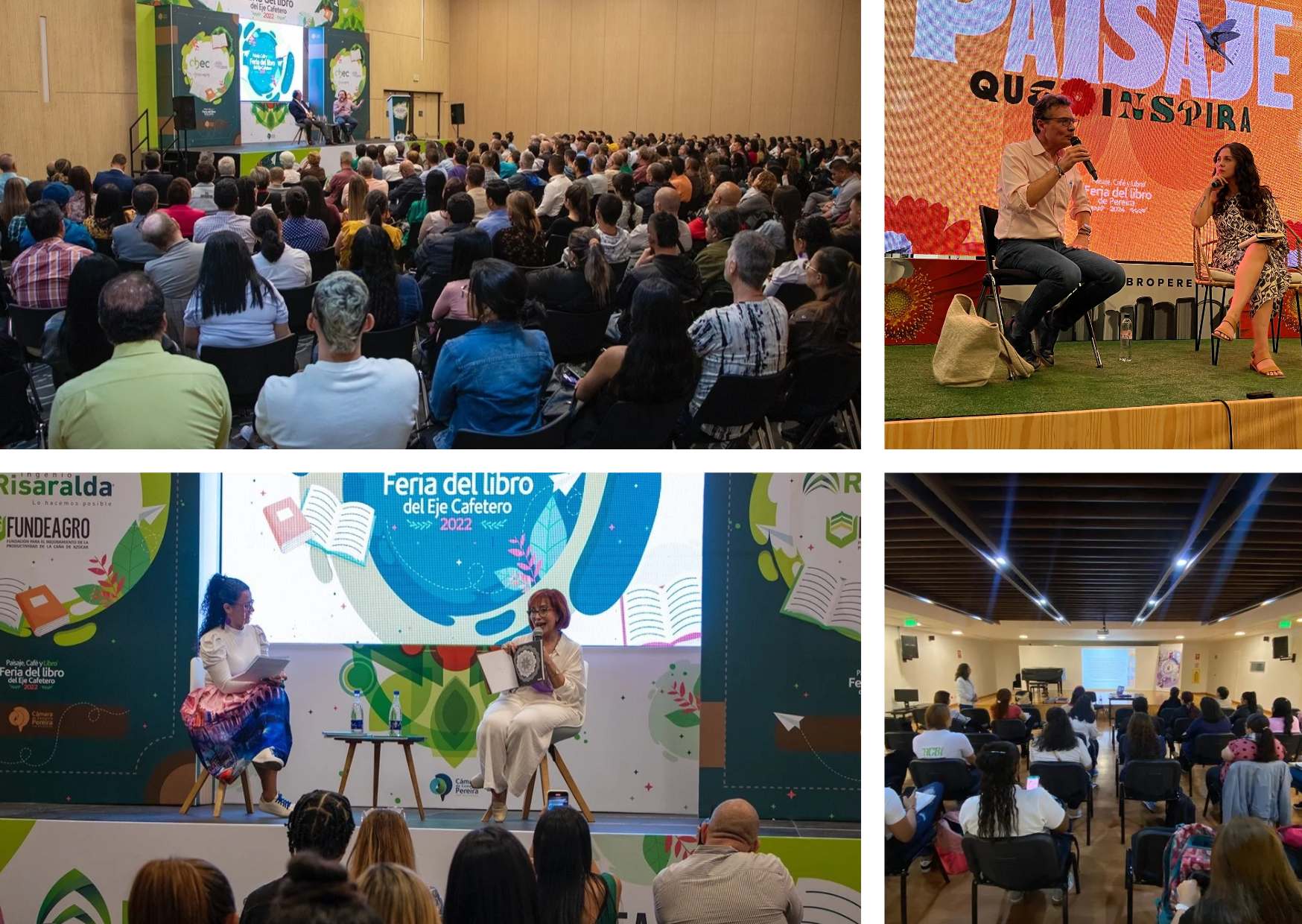 Último día de encuentros: programación de domingo en la Feria del Libro de Pereira
