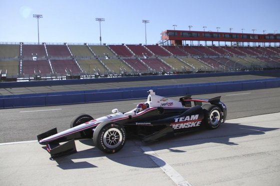 Juan Pablo Montoya, piloto colombiano de Penske. Foto: AFP