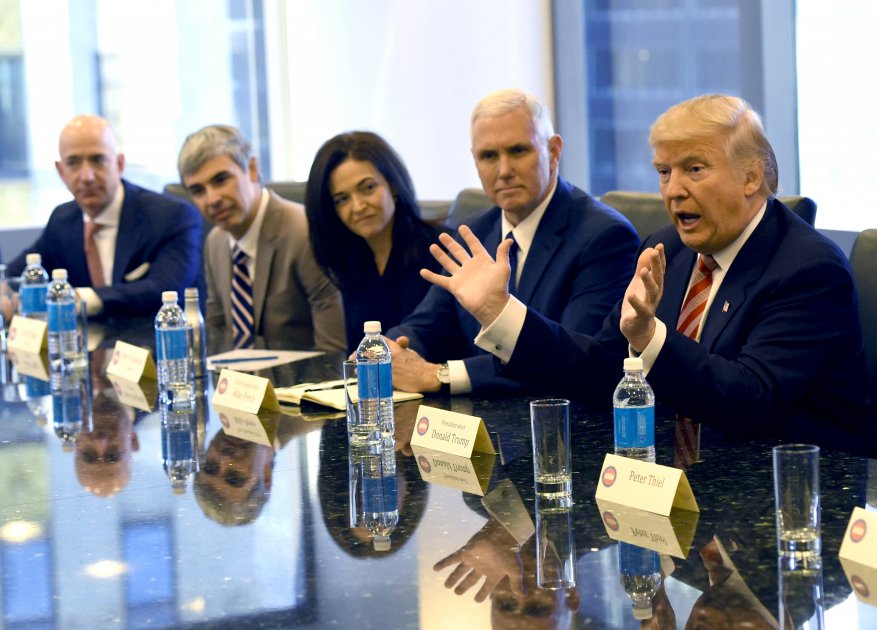Donald Trump se reúne con los gigantes de la tecnología