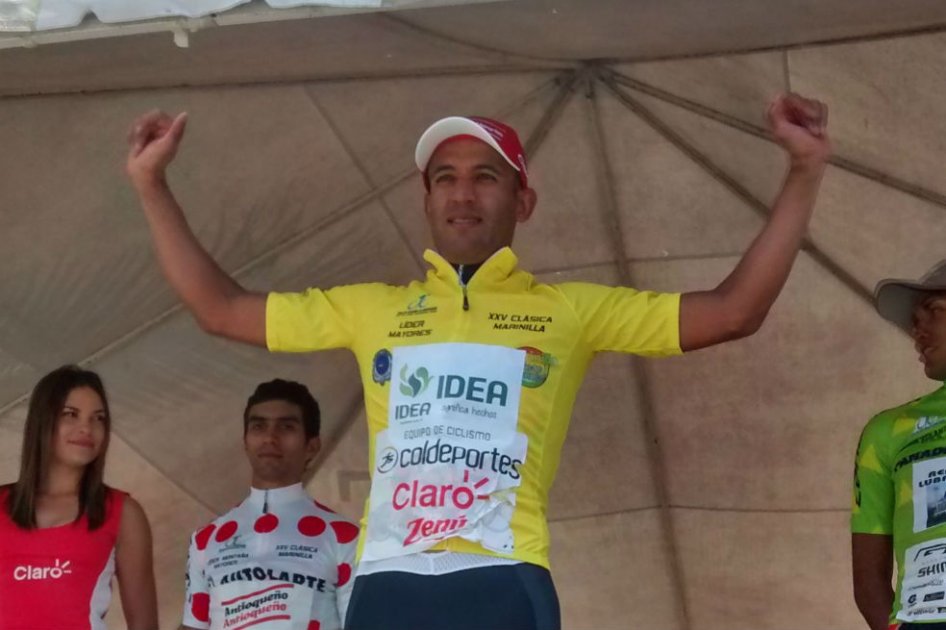 Alejandro Ramírez, líder de la Clásica a Marinilla. Foto: Coldeportes Claro