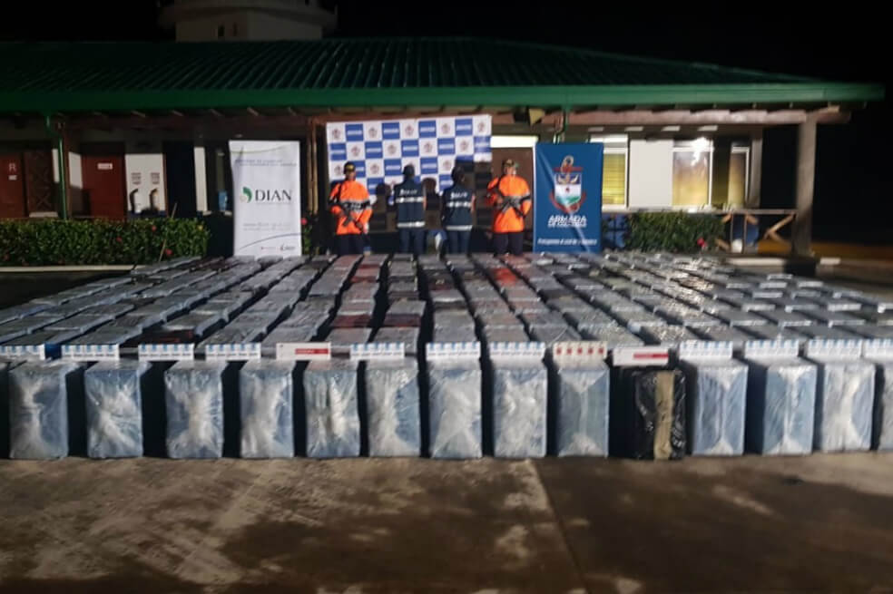 Incautan 109.500 cajetillas de cigarrillo de contrabando provenientes de Panamá