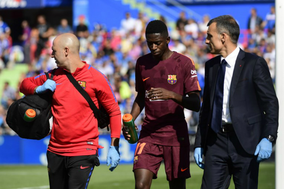 Dembelé, entre tres y cuatro meses de baja