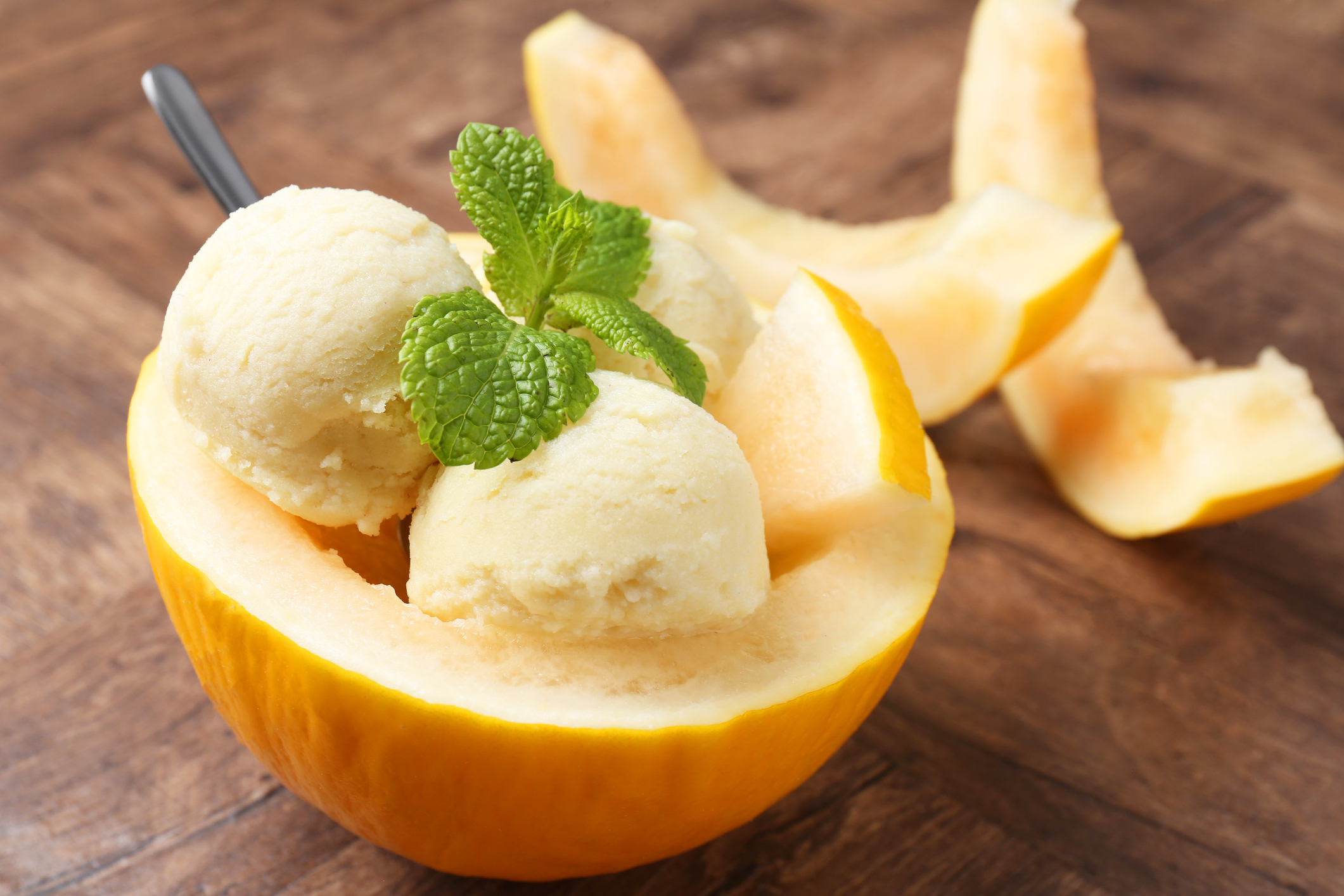 Helado de fruta congelada