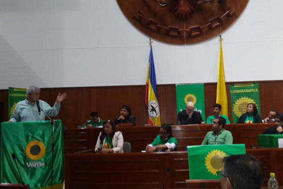Enrique Peñalosa en su intervención en en el marco de la Asamblea Departamental de Cundinamarca.