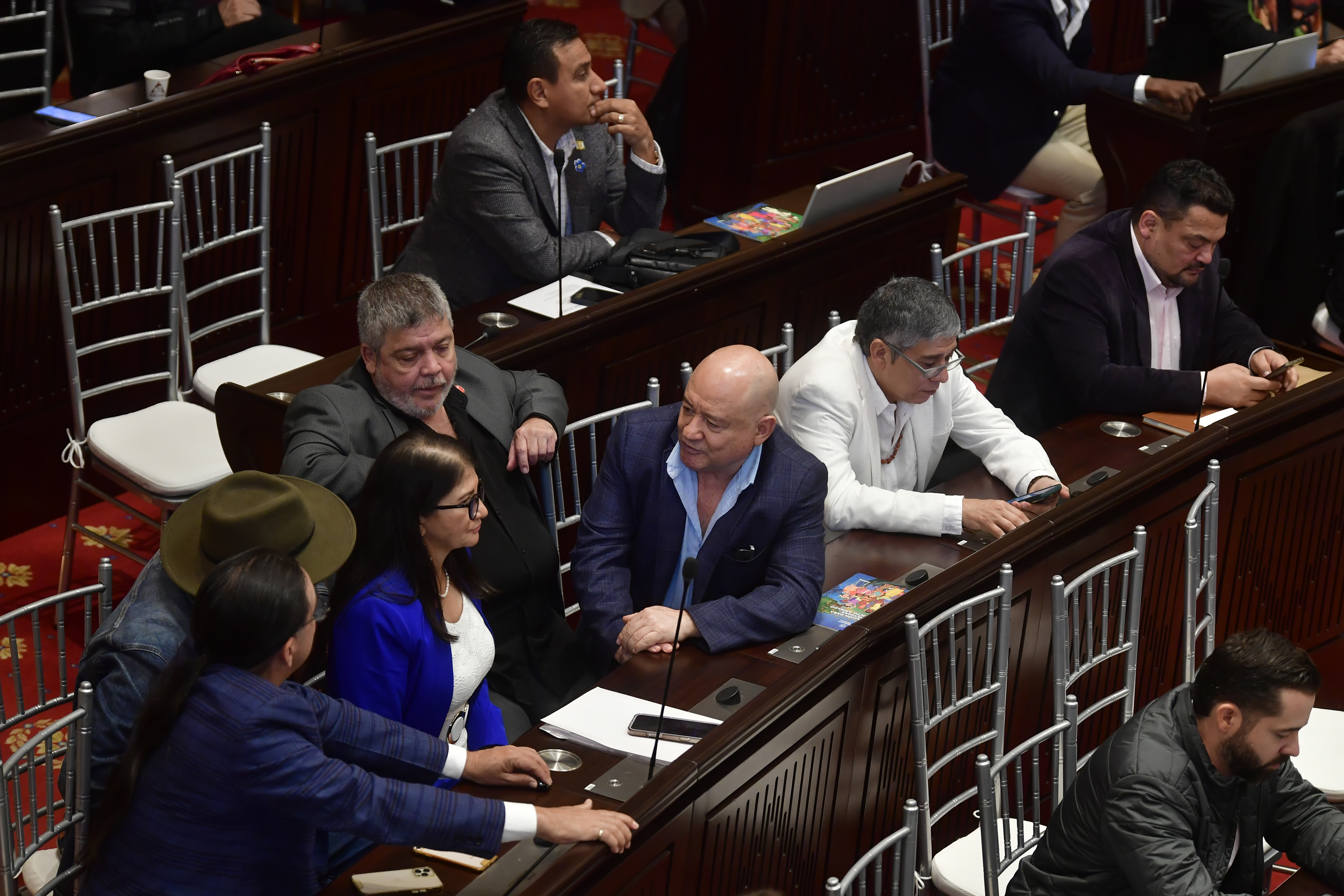 Congresistas de esta bancada, en la sesión del Congreso donde se conmemora el Día Nacional de Víctimas del conflicto.