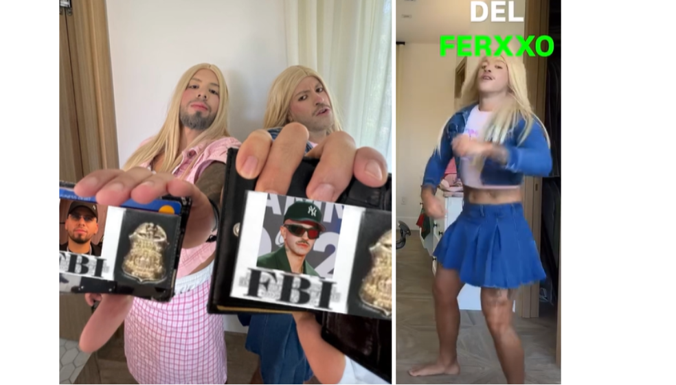 Con falda y peluca, Feid sorprendió en Halloween ¿De qué se disfrazó?