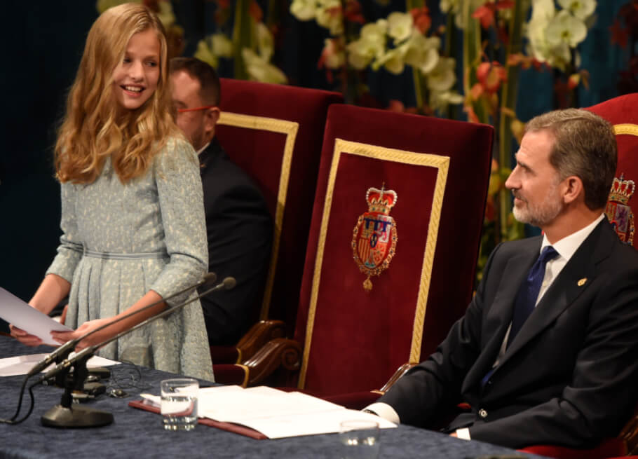 El primer discurso de la princesa Leonor en medio de protestas en Cataluña