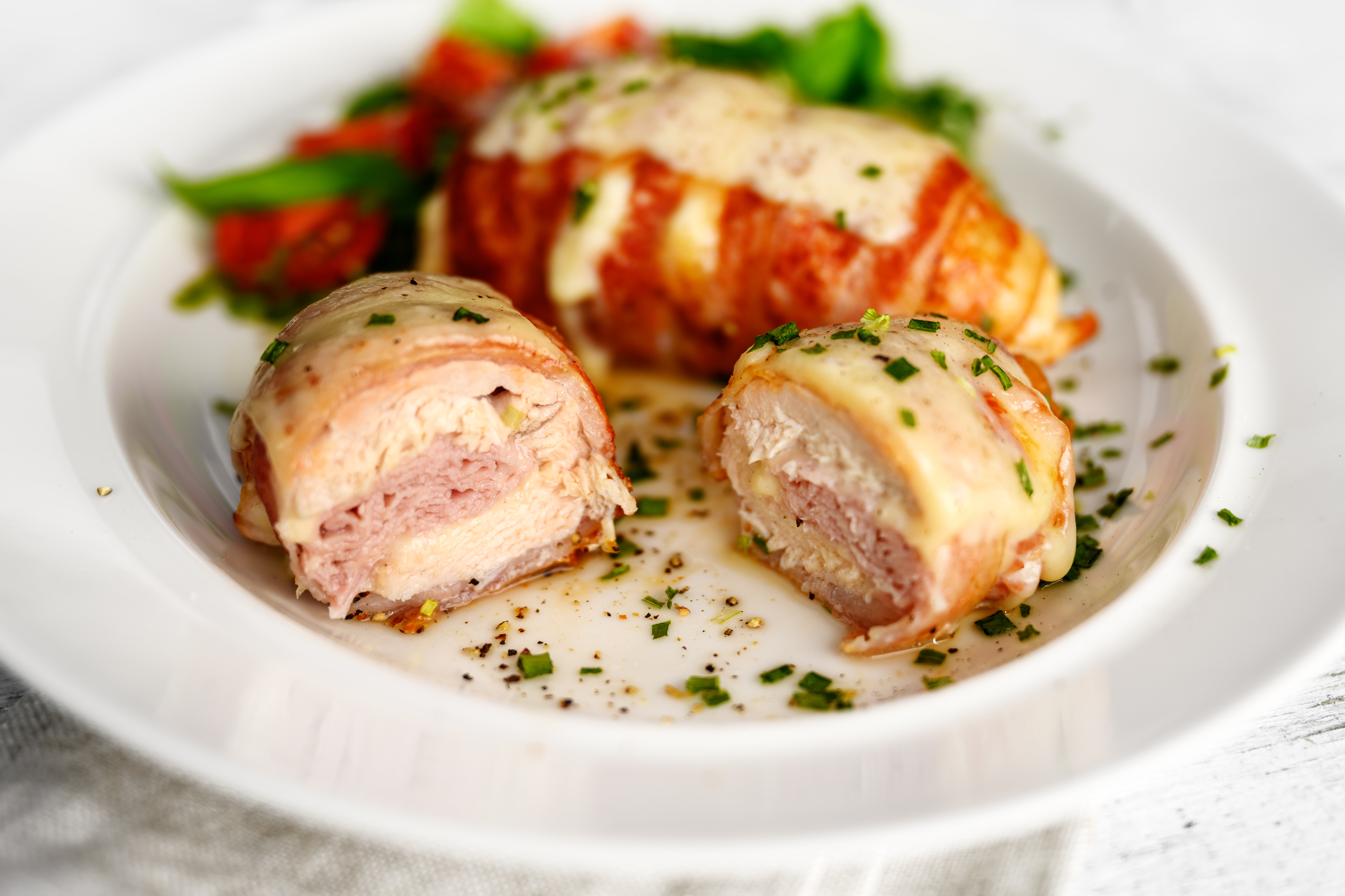 Pechuga rellena de queso y jamón