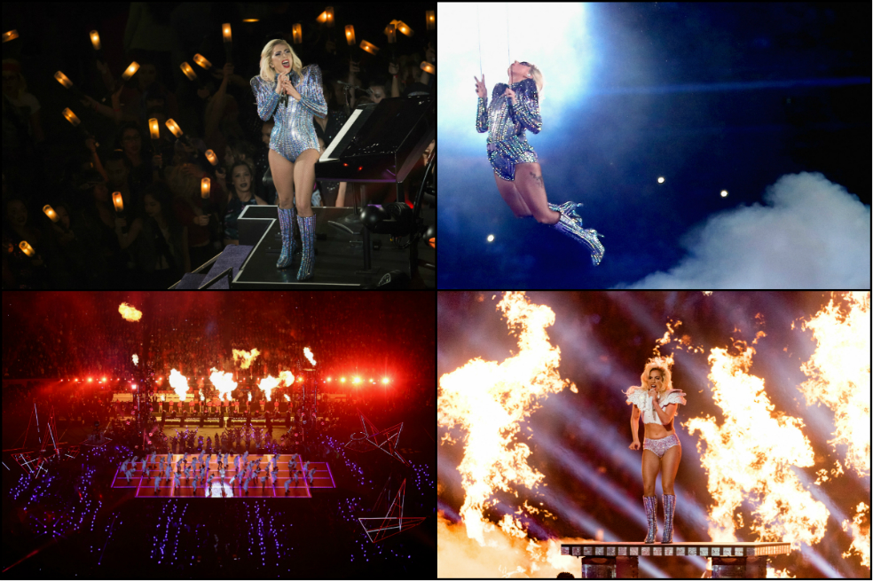 El mensaje de Lady Gaga en su show en el Superbowl