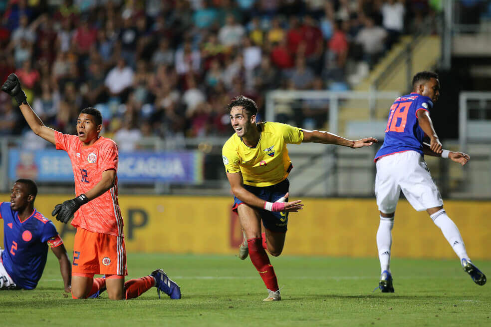 Colombia perdió ante Ecuador y quedó sin margen de error en el Sudamericano Sub 20