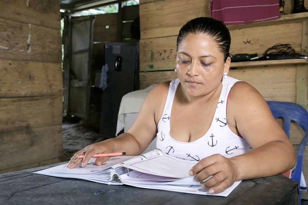 Ceneris María Espitia, emprendedora de Vereda La Cabaña, en San Pedro de Urabá.