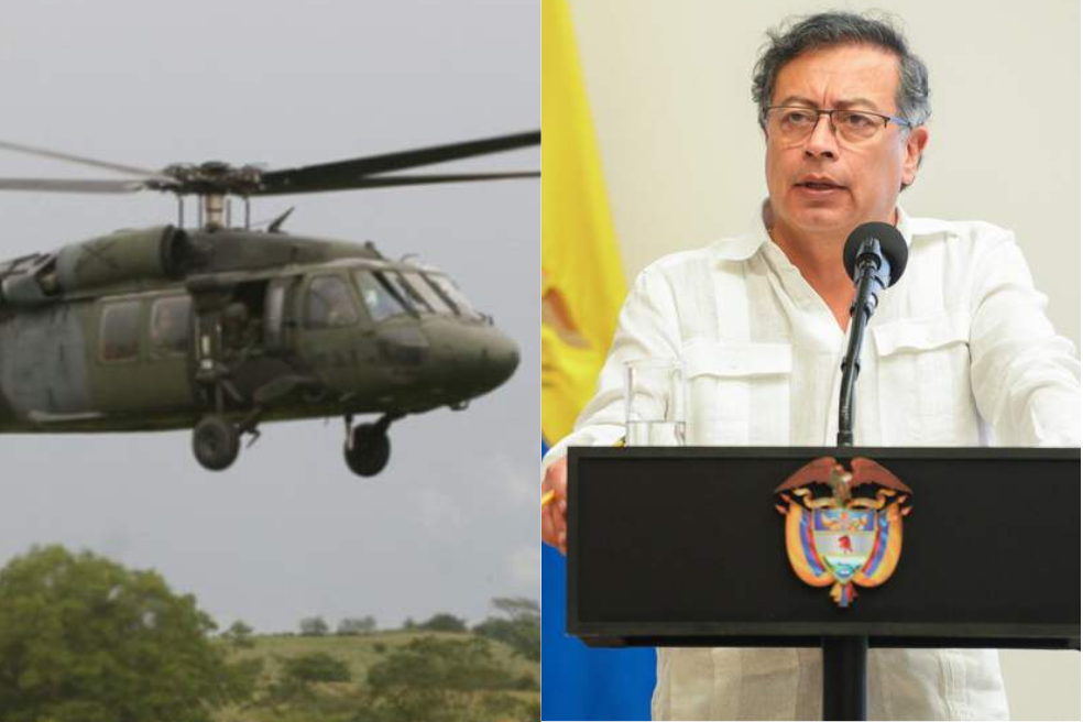 Petro demandará a firma que suspendió mantenimiento a helicóptero presidencial