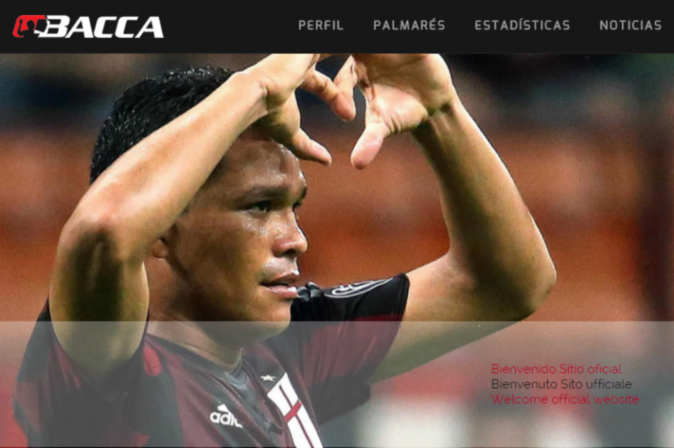 Carlos Bacca lanza su web oficial