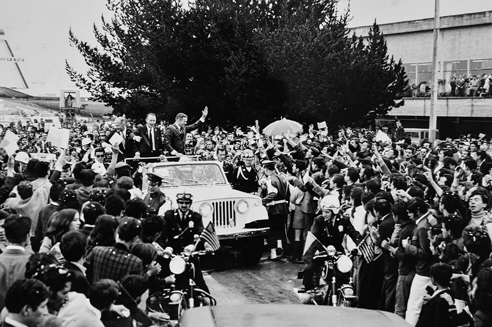 Los conquistadores de la luna en Colombia: el día que Armstrong, Collins y Aldrin visitaron Bogotá