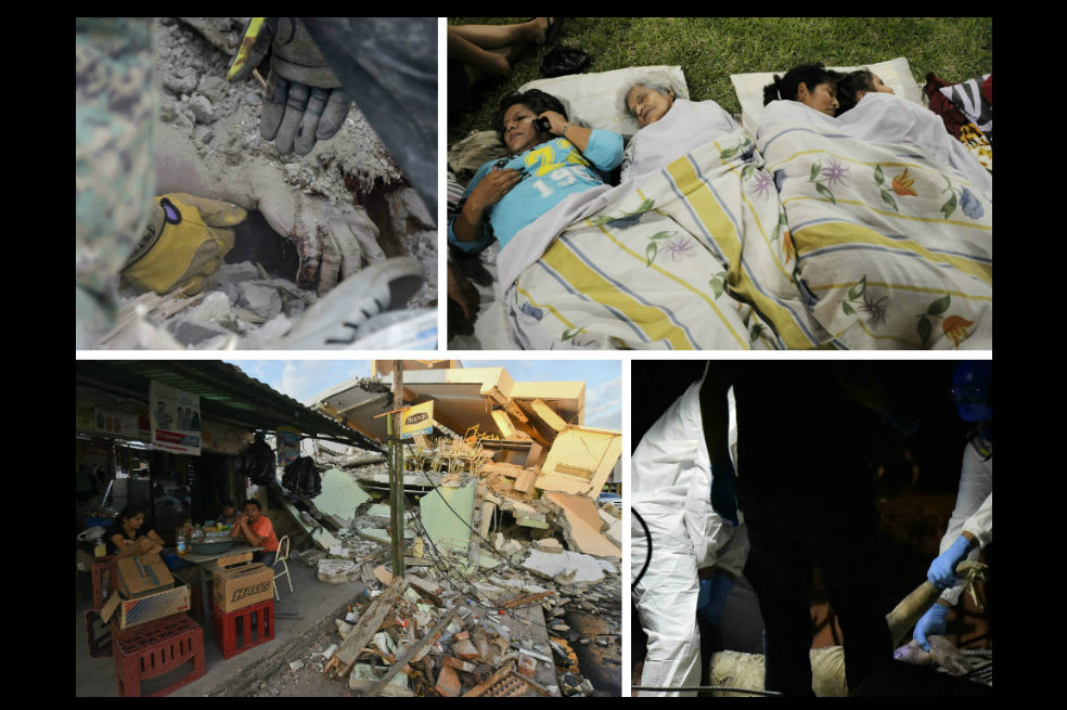 Las crueles imágenes que deja devastador terremoto en Ecuador