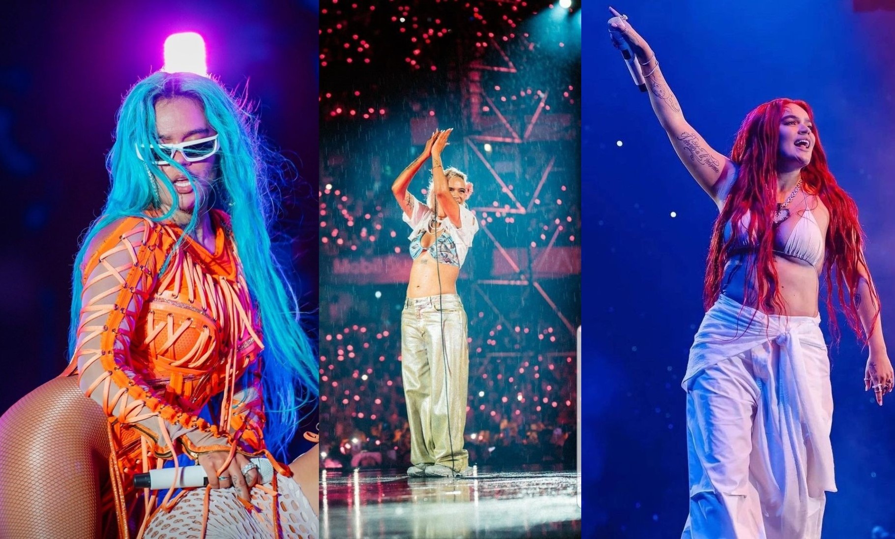 5 outfits para el concierto de Karol G en Bogotá. Bichota incluso bajo la lluvia