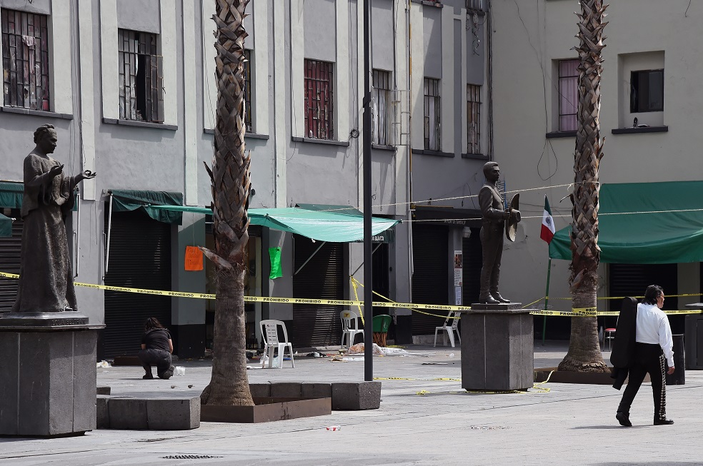 Homicidio en plaza turística de Ciudad de México