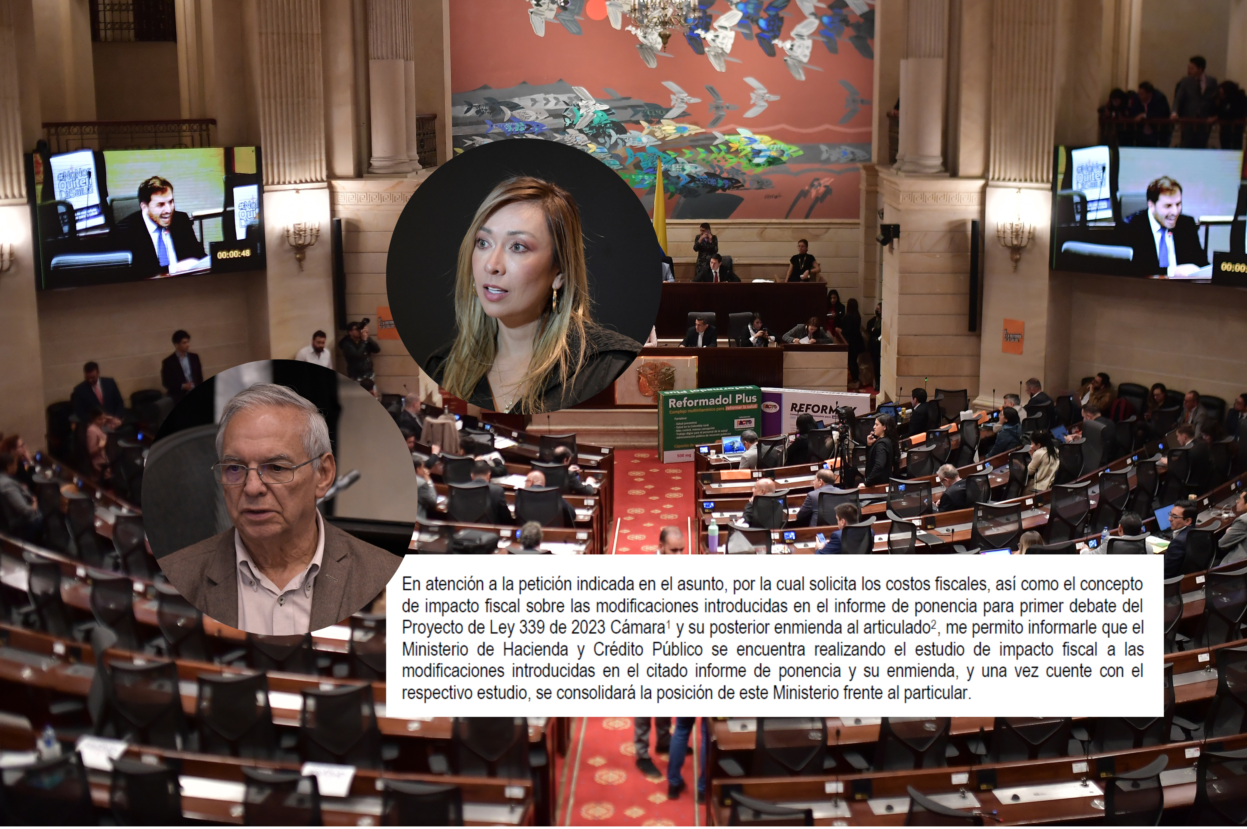 Congresistas piden claridad a Minhacienda sobre los costos de la reforma a la salud