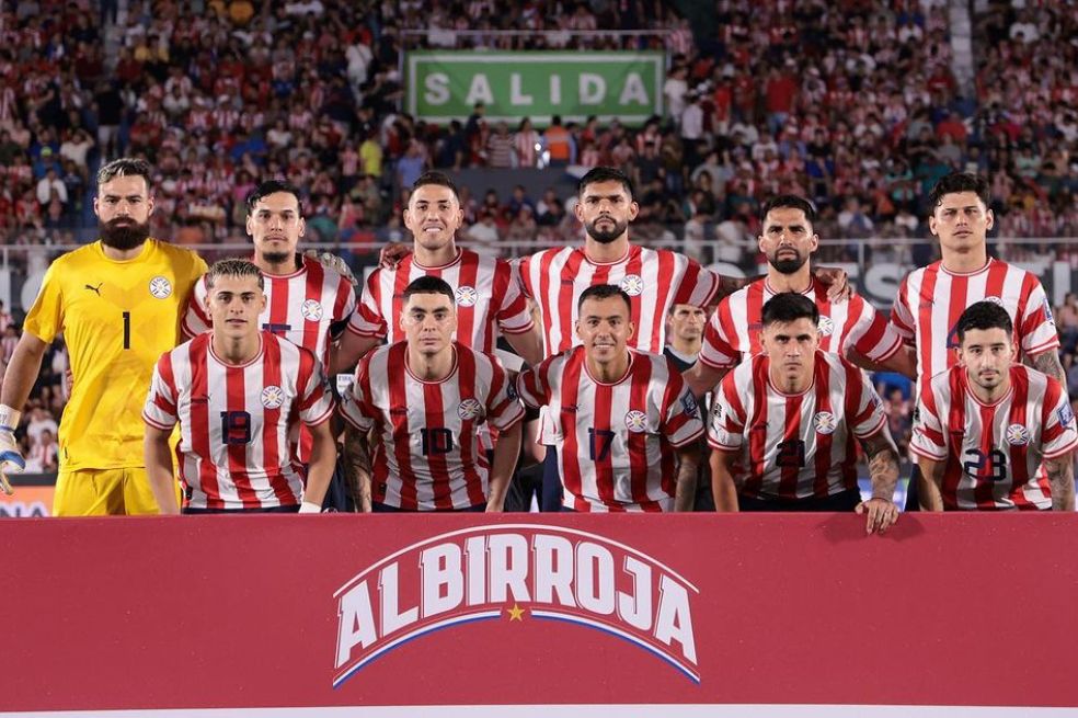 El 11 con el que Paraguay se enfrentaría a Colombia este martes