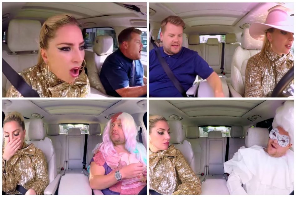 Lady Gaga en el Carpool Karaoke.
