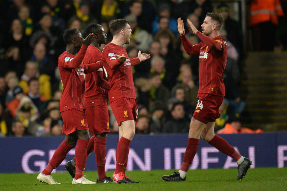 Liverpool tuvo que trabajar a tope para vencer a Norwich