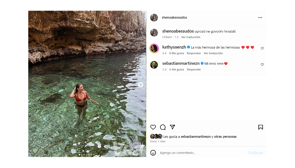Sebastián Martínez mostró cómo es su relación con Shenoa, hija de Kathy Sáenz