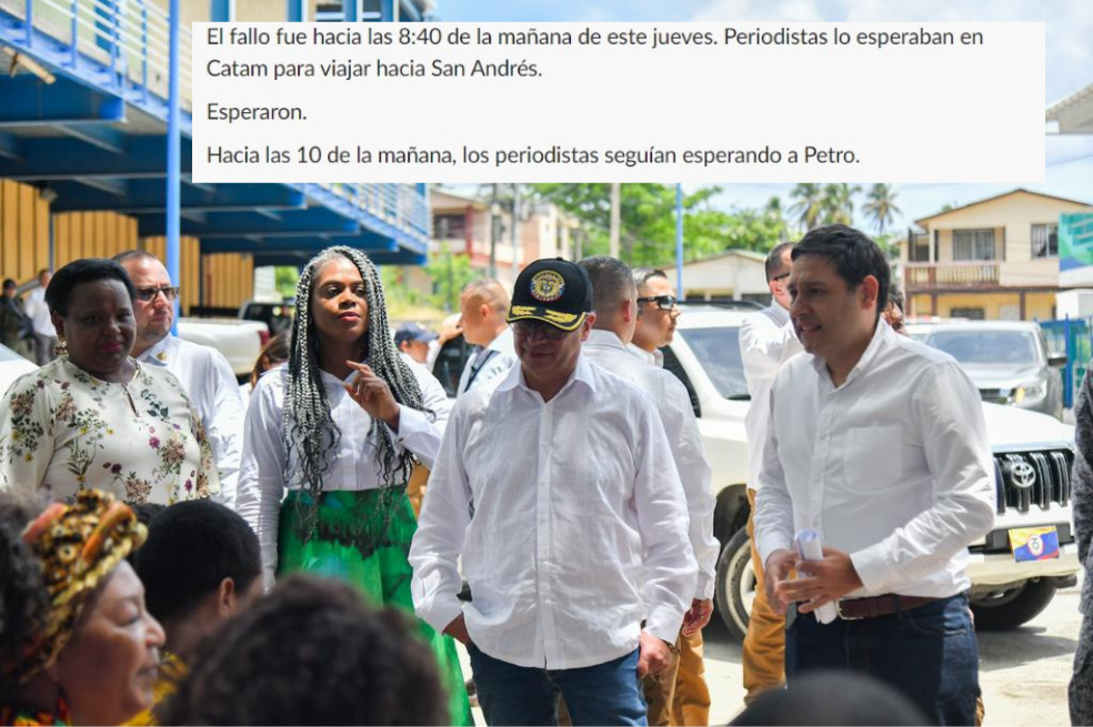 Petro no llegó a San Andrés y otras tres plantadas del presidente