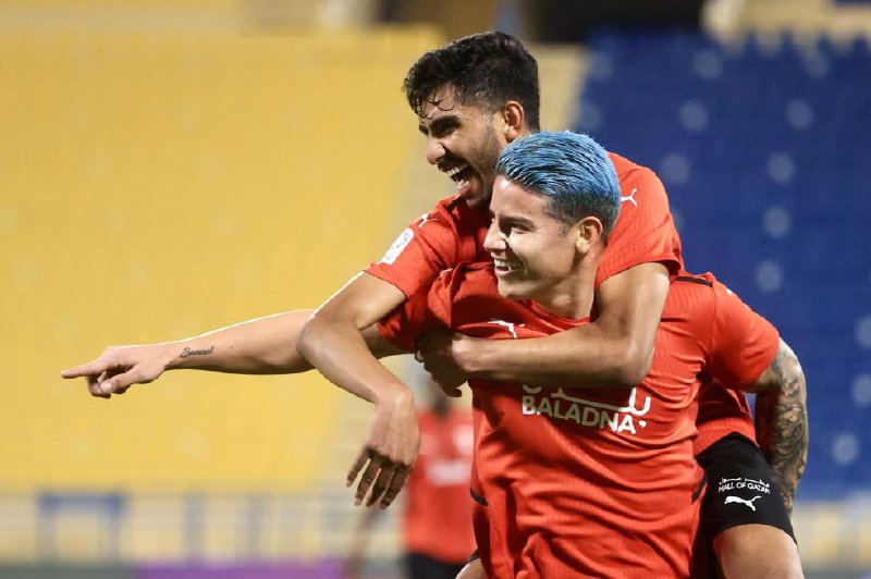 Video: James Rodríguez anotó gol en la derrota de Al-Rayyan contra Al Gharafa