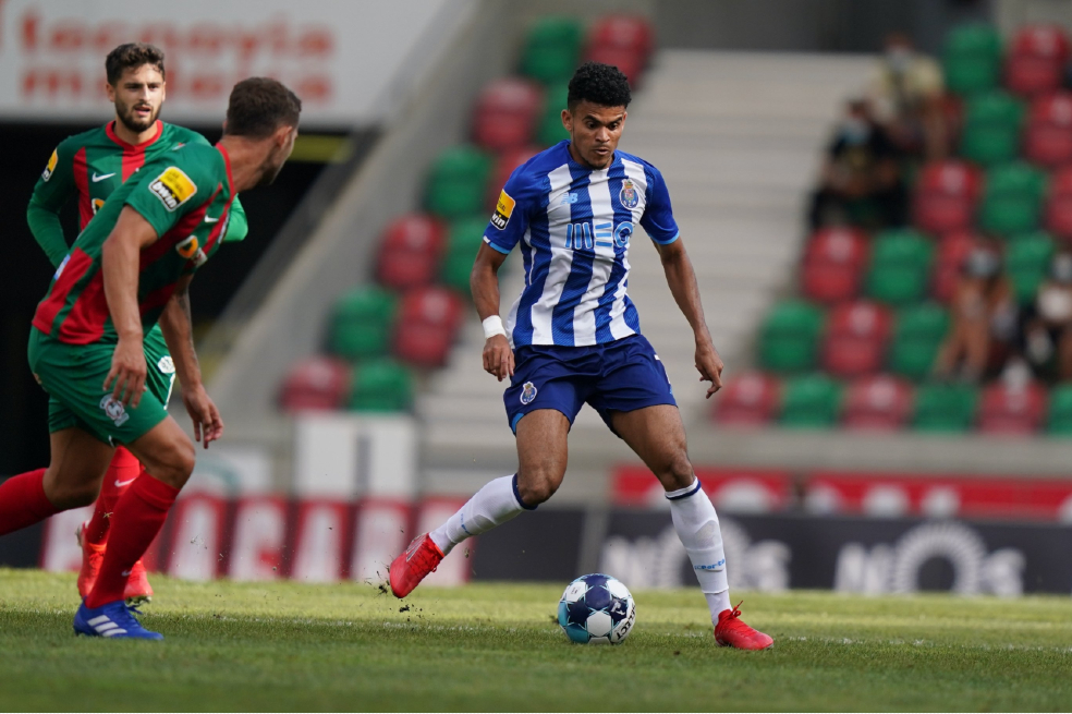 Luis Díaz sigue en buena racha: anotó en el empate del Porto sobre Marítimo