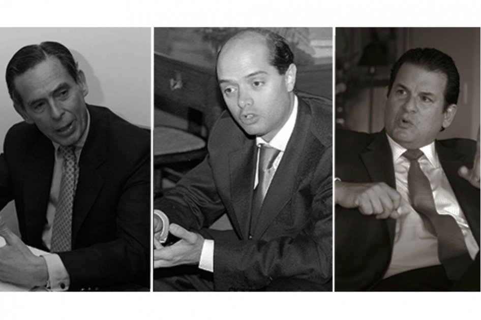 Carlos Caballero Argáez (Foto: Federico Ríos), Enrique Vargas Lleras (Foto: Humberto Pinto y Luis Carlos Sarmiento Gutiérrez (Foto: M. Esquivel).