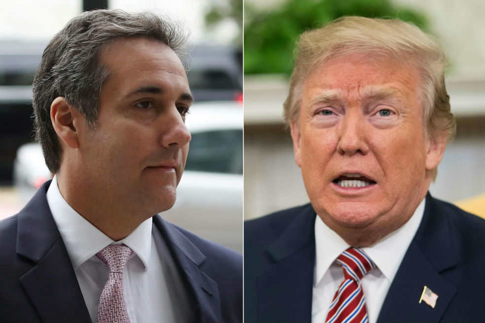 Michael Cohen (i), abogado del presidente Donald Trump.  / AFP
