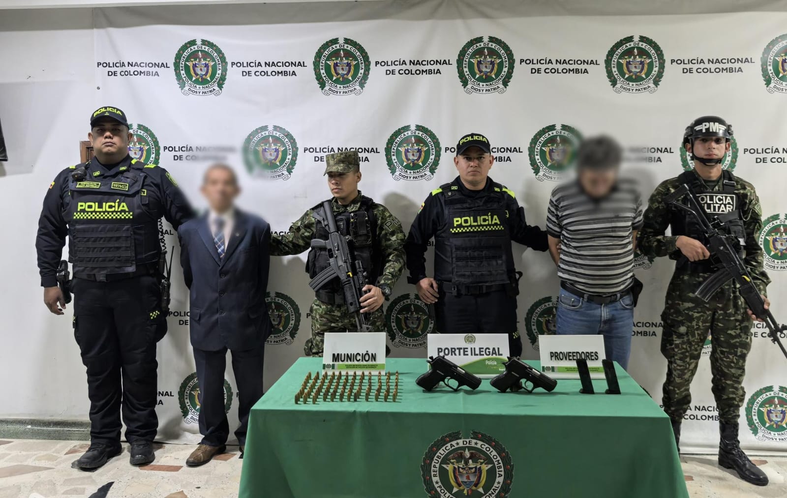 Adultos mayores cayeron en Bogotá con armas de fuego, accesorios y munición