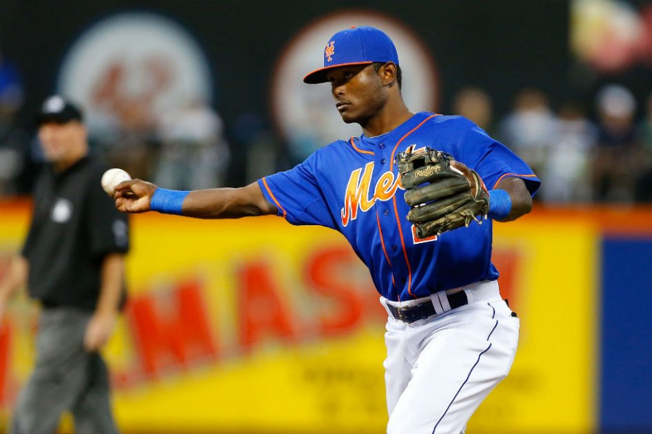 Dilson Herrera, segunda base de los Mets de Nueva York. Foto: AFP