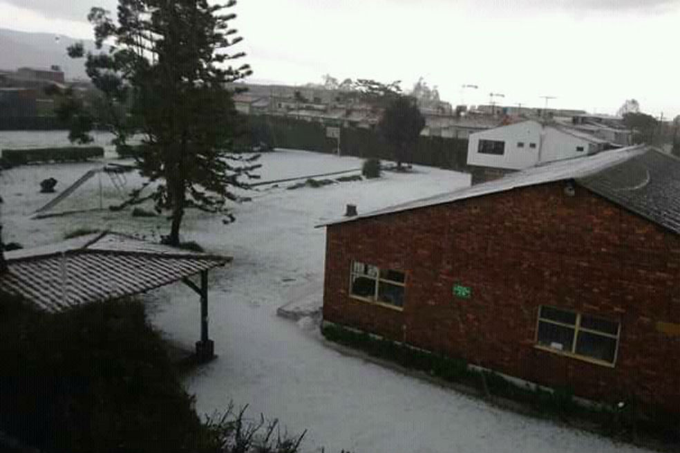 Fuerte granizada azotó el municipio de Chía, en Cundinamarca