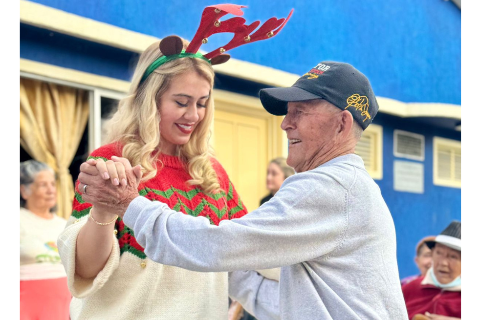 Ginna Vanessa Silva en la celebración de navidad, diciembre de 2023.