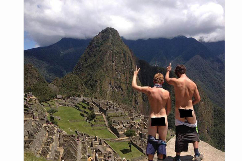 Desnudos, de moda en Machu Picchu