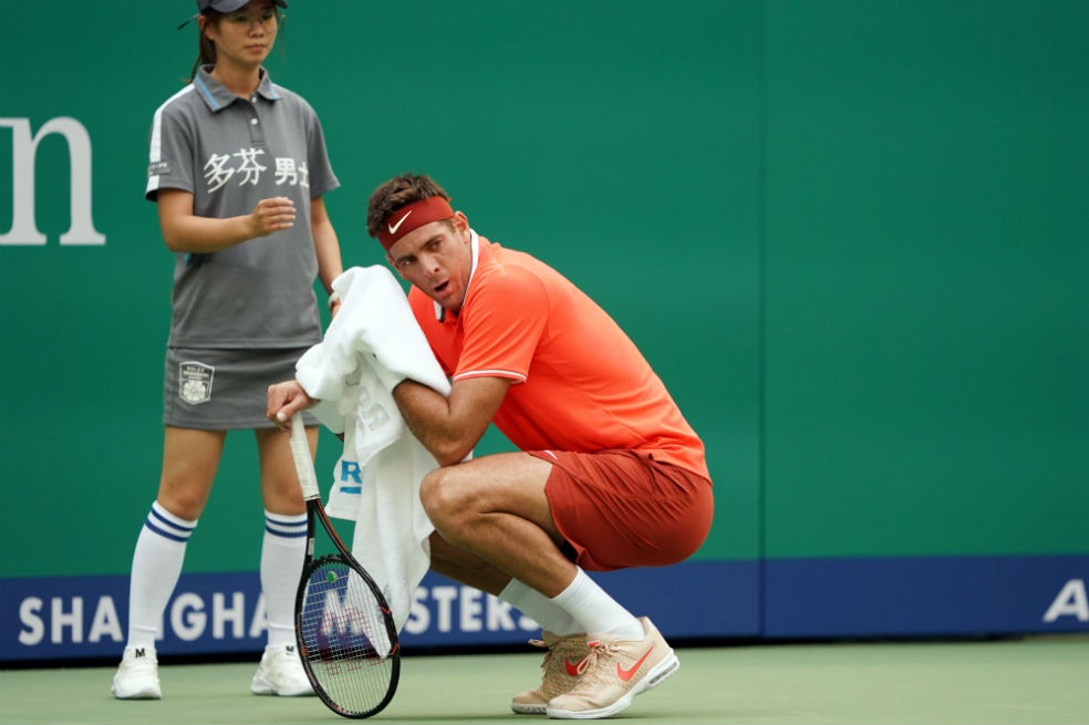 Una lesión sacó a Del Potro de Shanghái