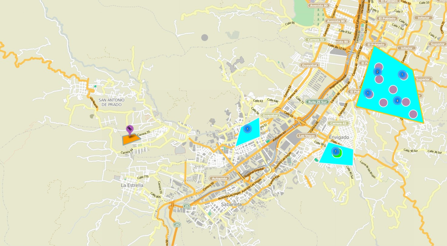 Cárcel de Itagüí, bandas en Envigado y en la comuna Poblado de Medellín.