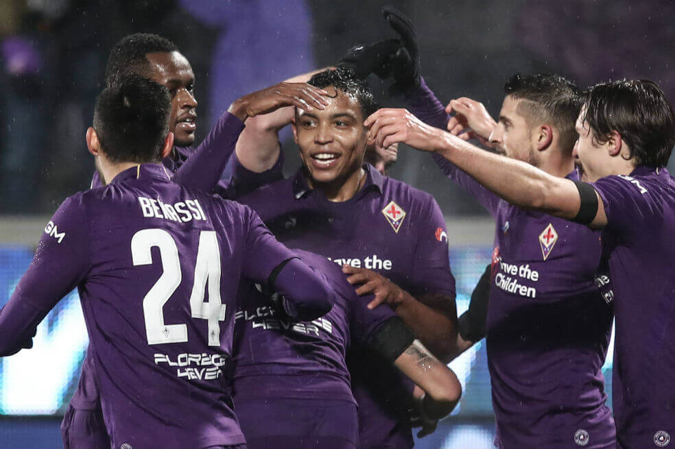 Muriel anotó en la goleada de Fiorentina sobre Roma