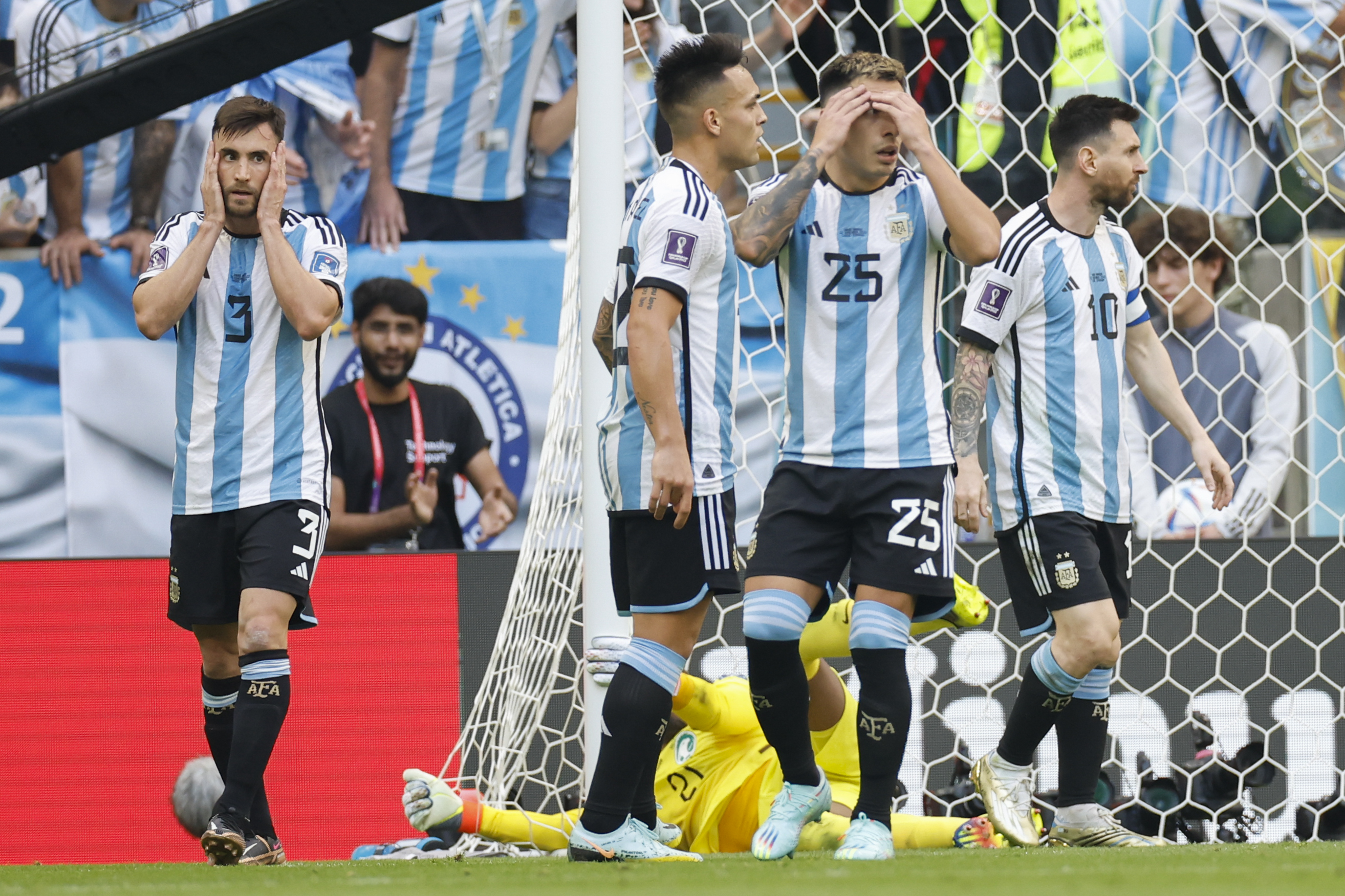 Arabia, valiente: Argentina no pudo con la presión y perdió en su debut en Catar