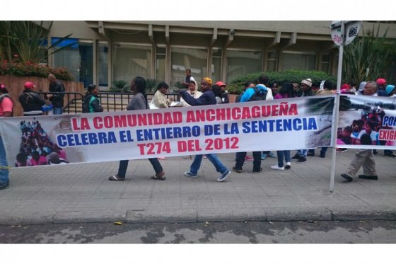 A comienzos de año, las comunidades negras del Anchicayá protestaron y pidieron a la Corte Constitucional anular la sentencia T274. 