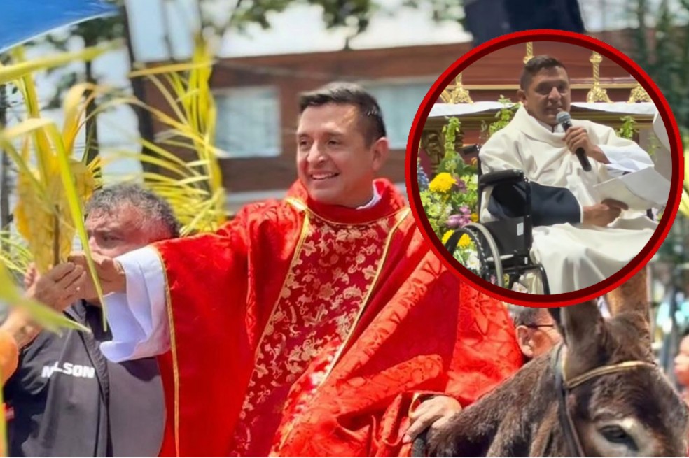 ¿Qué le pasó al Padre Chucho? Apareció en silla de ruedas dando misa y generó preocupación