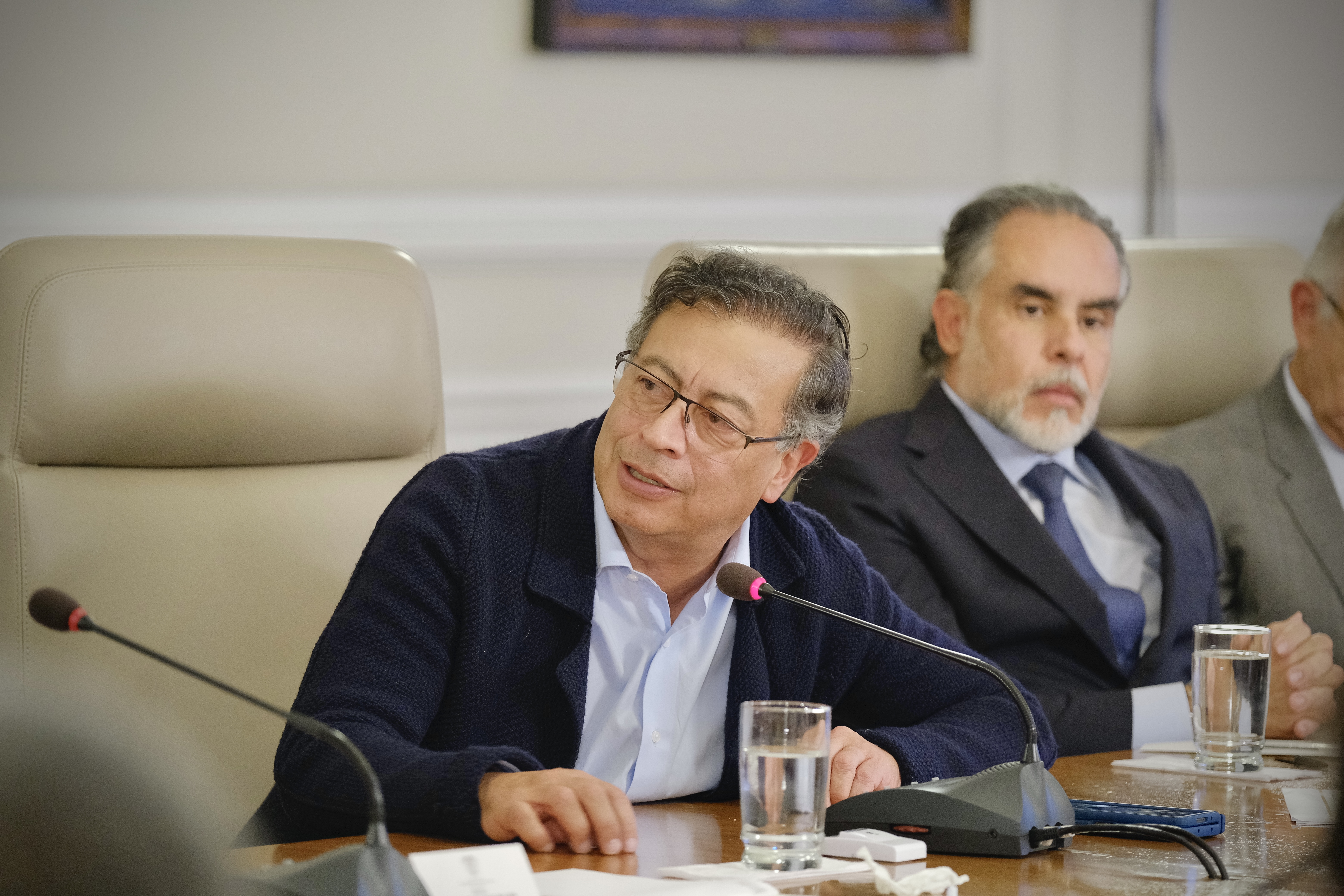 Presidente Gustavo Petro y jefe de despacho, Armando Benedetti.