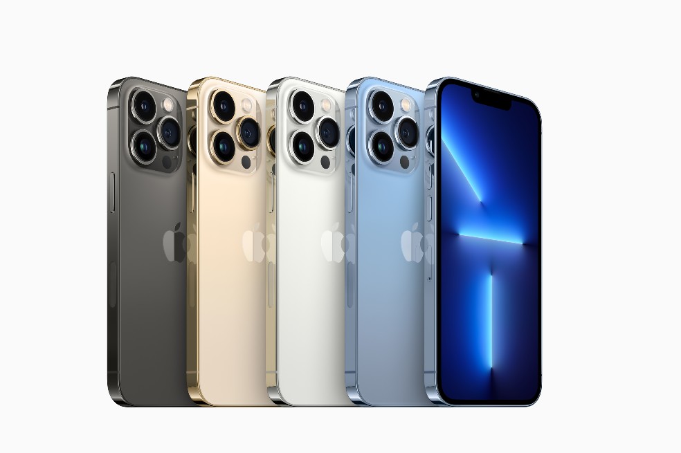 Esta es la gama de colores de los iPhone 13 Pro.
