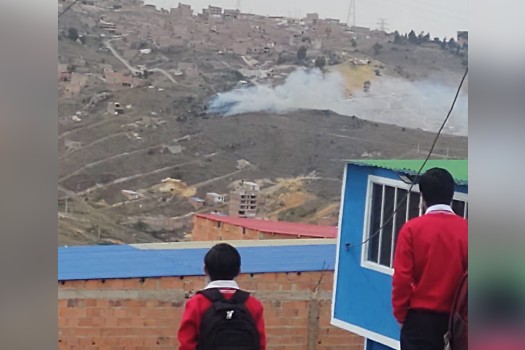 Reportan nueva quema forestal en Ciudad Bolívar, bomberos atienden la emergencia