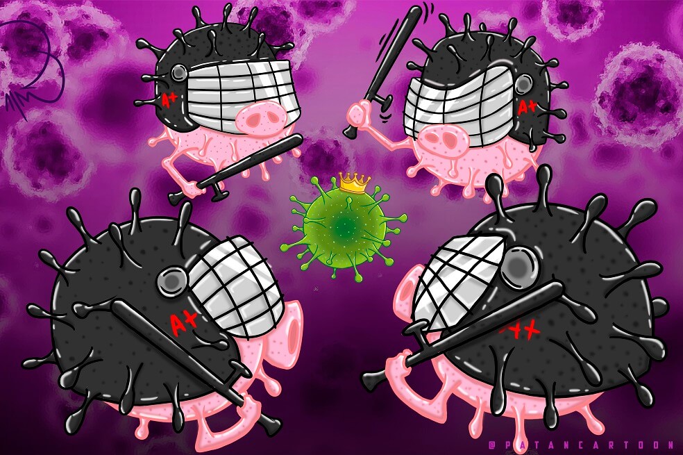 Virus contra virus