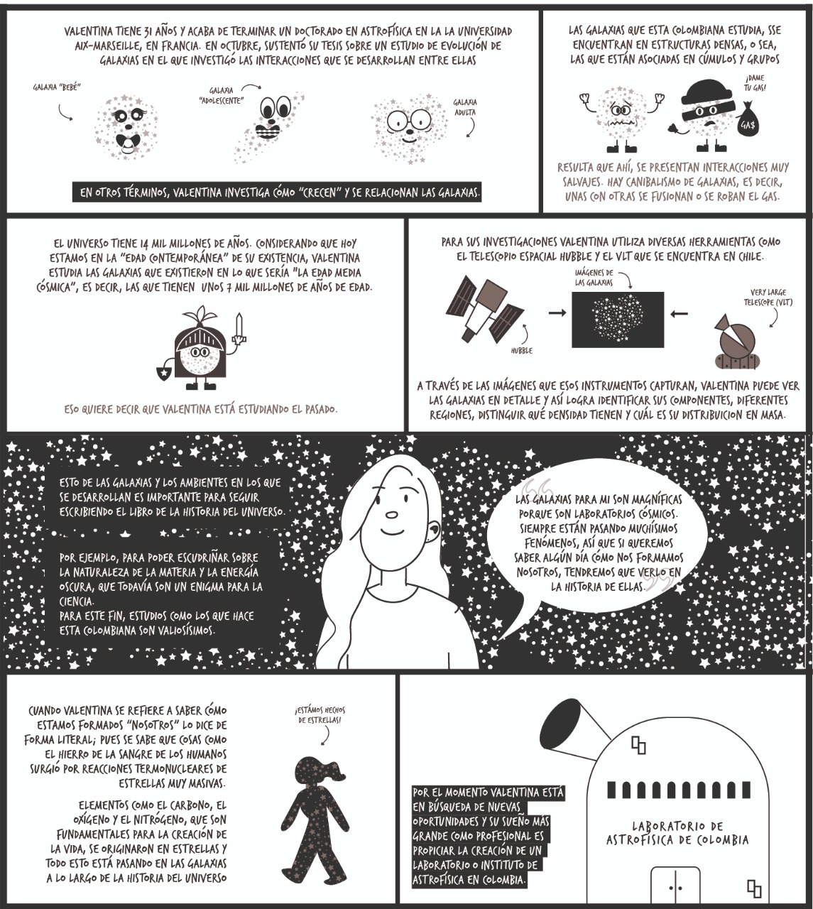 Valentina Abril Melgarejo se ha dedicado a estudiar la dinámica de las galaxias.