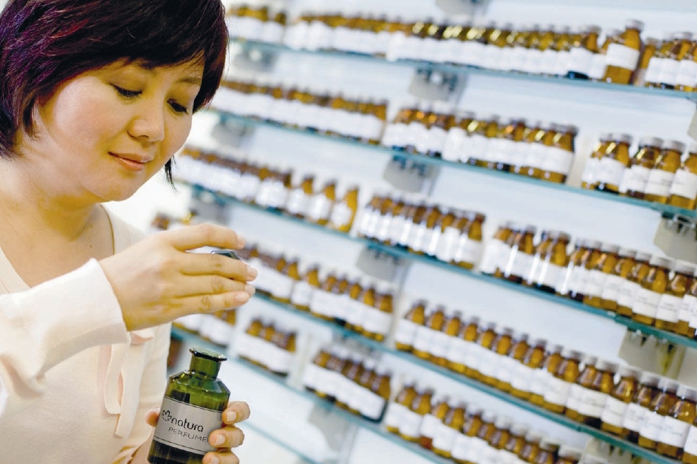 Verónica Kato estudió química farmacéutica y cuando estaba terminando hizo una pasantía en una empresa de perfumería. / Cortesía Natura