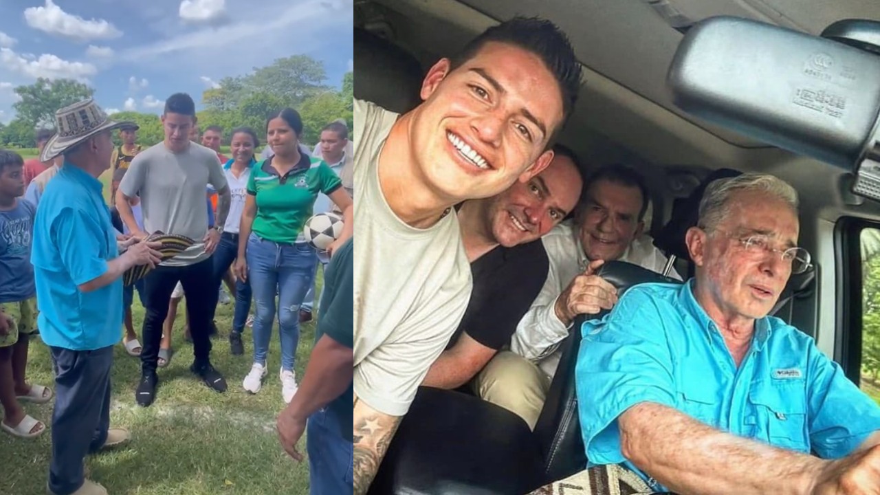 Video: James Rodríguez estuvo en Montería con el expresidente Uribe, esto se sabe