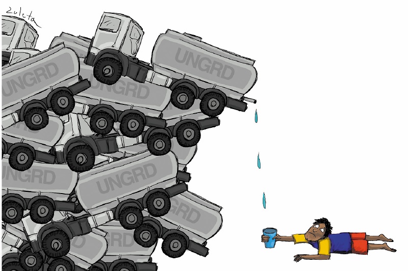 Todavía sin agua